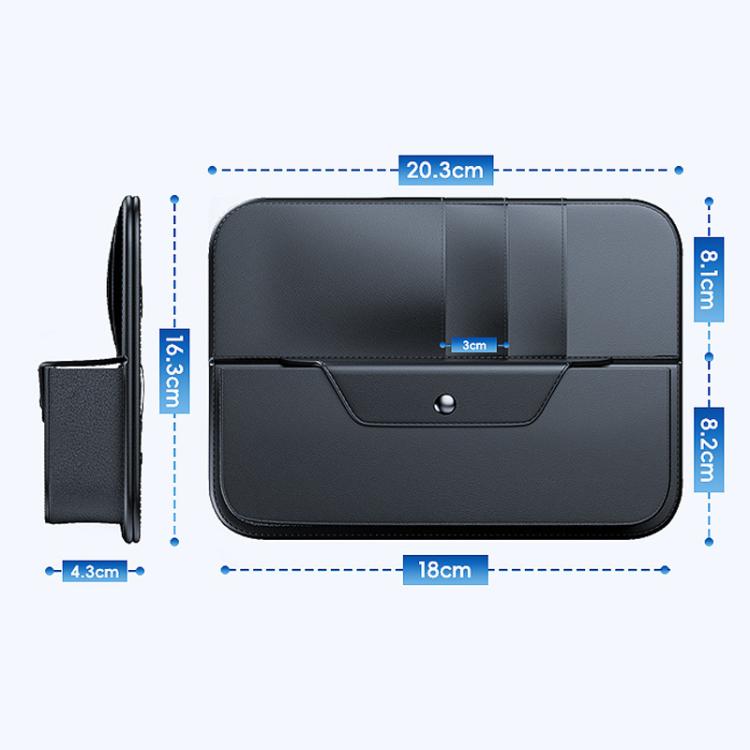 KABULUN Car Sun Visor Glasses Storage Clip Card Receipt Organizer - Black