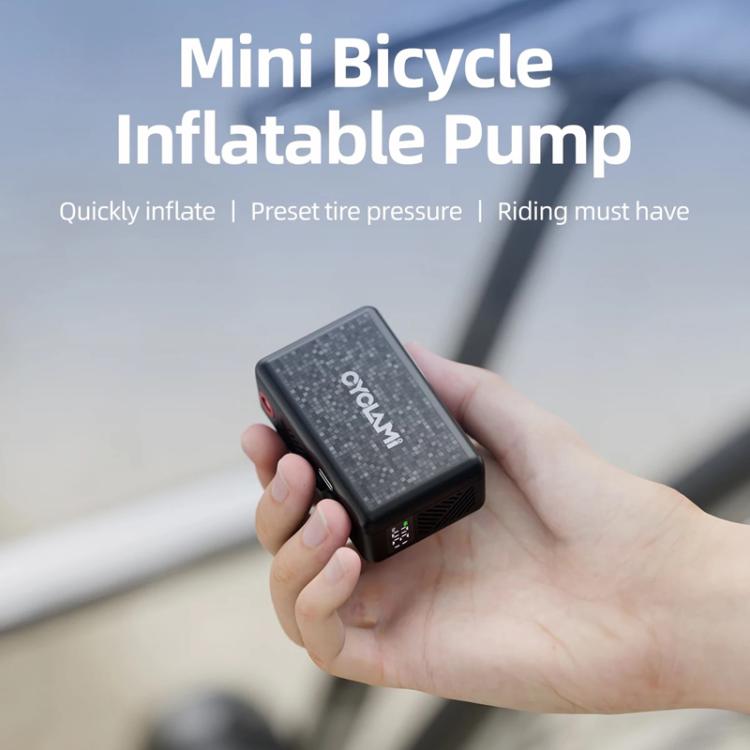CYCLAMI AM6 Mini Display Equipped Air Pump Portable High Pressure Smart Bicycle Electric Air Pump