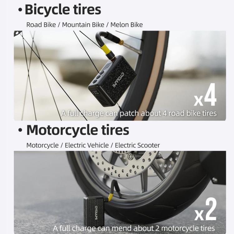 CYCLAMI AM6 Mini Display Equipped Air Pump Portable High Pressure Smart Bicycle Electric Air Pump