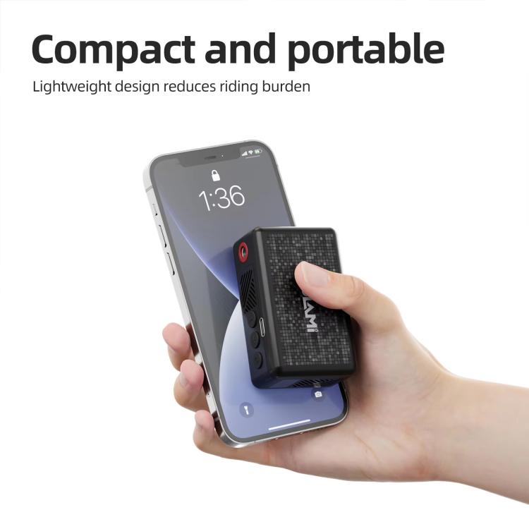 CYCLAMI AM6 Mini Display Equipped Air Pump Portable High Pressure Smart Bicycle Electric Air Pump