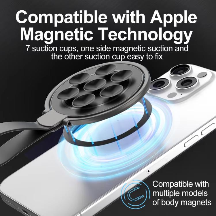 Magnetic Suction Cup Phone Ring Stand Strong Adhesion Phone Grip