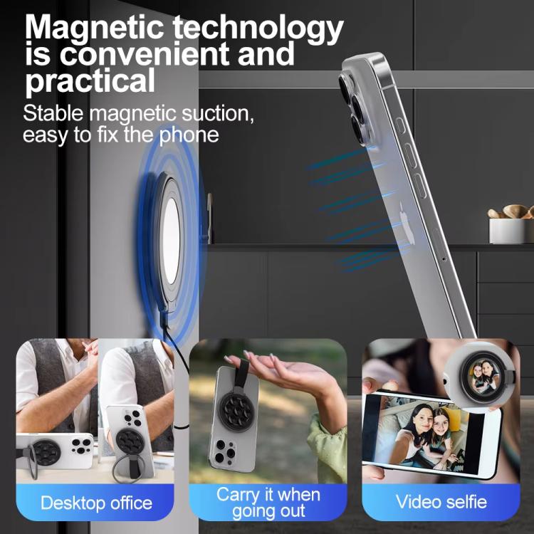 Magnetic Suction Cup Phone Ring Stand Strong Adhesion Phone Grip