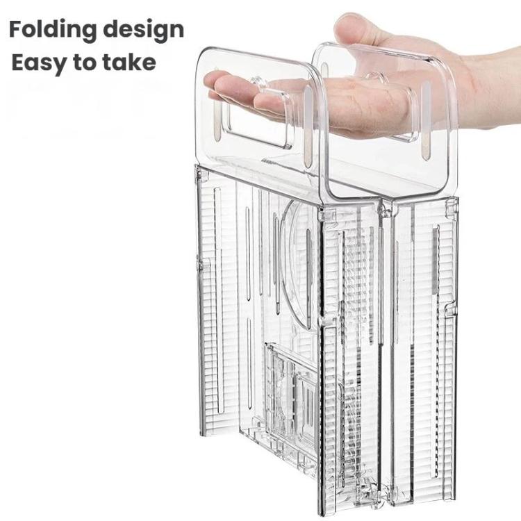 Extendable Foldable Bathtub Shelf Bathroom Storage Shelf - Transparent
