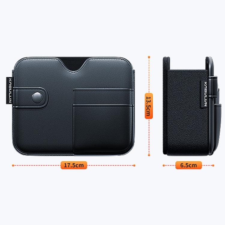 KABULUN Car Hanging Storage Bags For Driver And Passenger Seats - Black