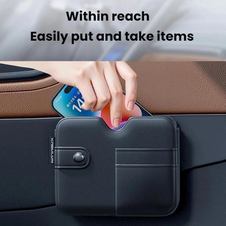 KABULUN Car Hanging Storage Bags For Driver And Passenger Seats - Black