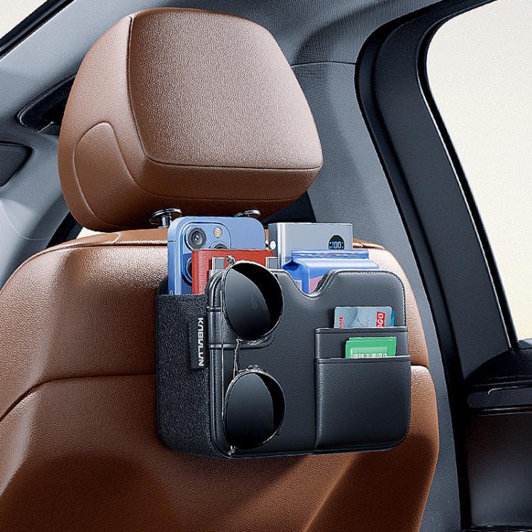 KABULUN Car Hanging Storage Bags For Driver And Passenger Seats - Black