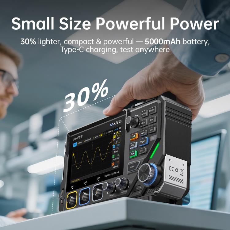 FNIRSI 3 In 1 Digit Digital Oscilloscope 4.5 Multimeter Signal Generator - English