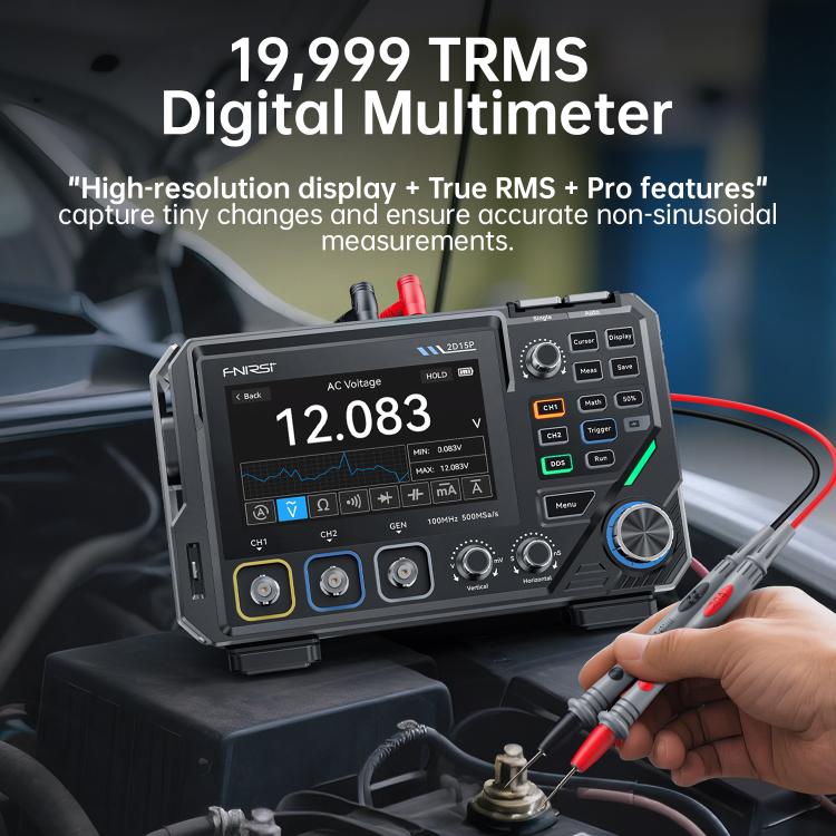 FNIRSI 3 In 1 Digit Digital Oscilloscope 4.5 Multimeter Signal Generator - English