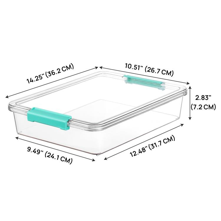 4pcs Transparent Stackable Storage Boxes With Lids Dustproof Plastic Toy Sorting Organizers