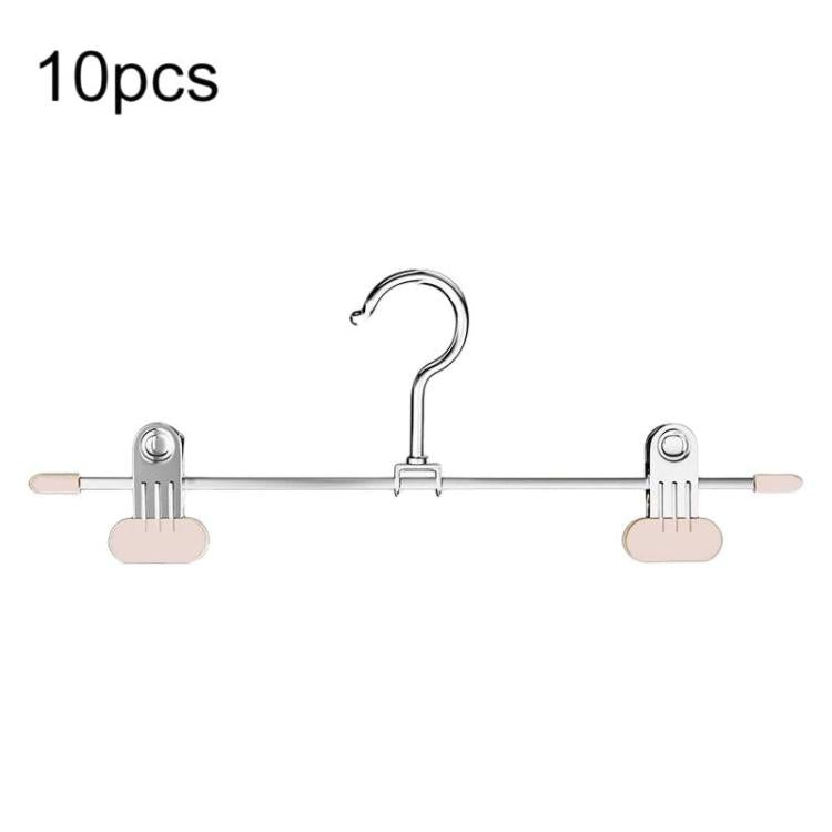 10pcs Household Non?Mark Anti?Slip Pants Hanger Rust?Proof Hanger For Skirts Pants & Socks