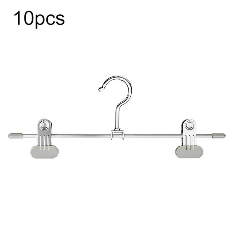 10pcs Household Non?Mark Anti?Slip Pants Hanger Rust?Proof Hanger For Skirts Pants & Socks