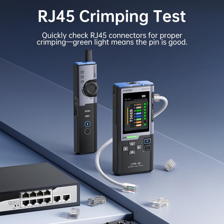 FNIRSI Multifunctional Cable Finder with Anti-interference PoE Cable Tester - English