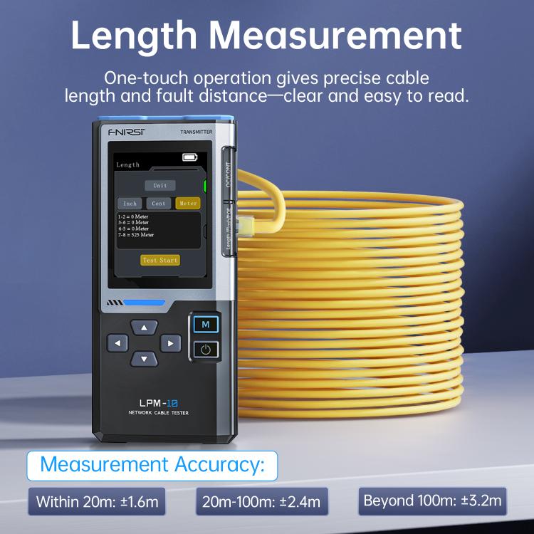 FNIRSI Multifunctional Cable Finder with Anti-interference PoE Cable Tester - English