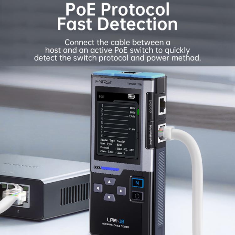 FNIRSI Multifunctional Cable Finder with Anti-interference PoE Cable Tester - English
