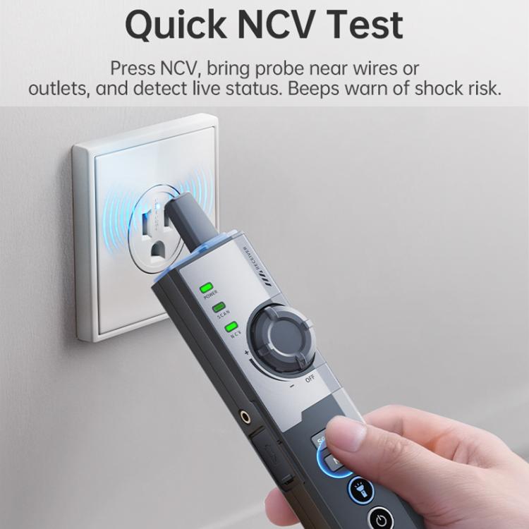 FNIRSI Multifunctional Cable Finder with Anti-interference PoE Cable Tester - English