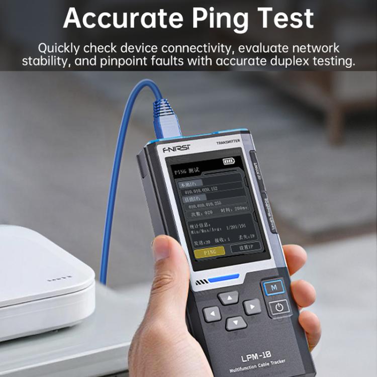 FNIRSI Multifunctional Cable Finder with Anti-interference PoE Cable Tester - English