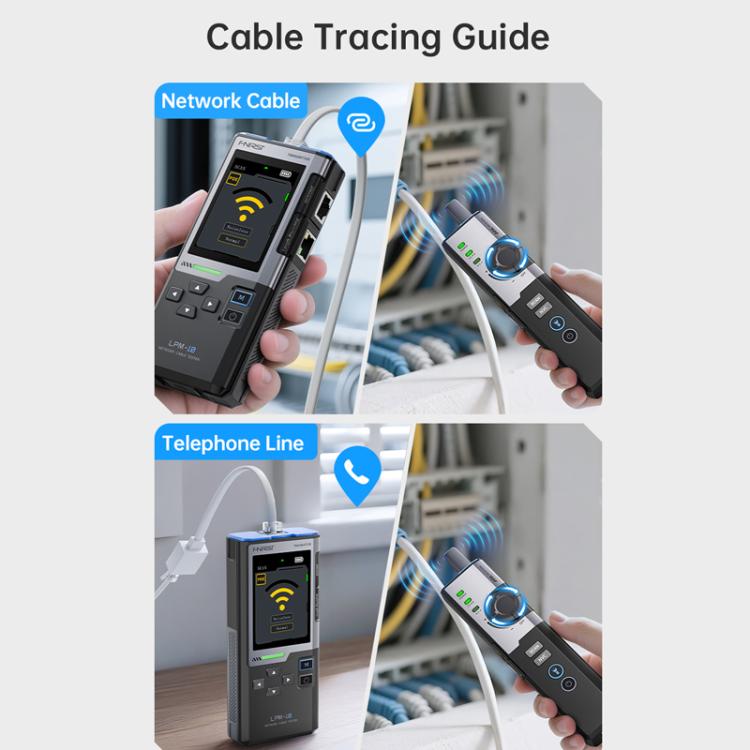 FNIRSI Multifunctional Cable Finder with Anti-interference PoE Cable Tester - English