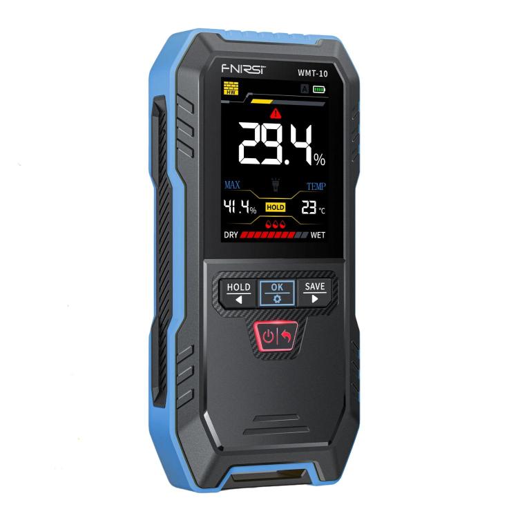 FNIRSI Wood Panel Moisture Tester Wall Surface Humidity Detector - Blue