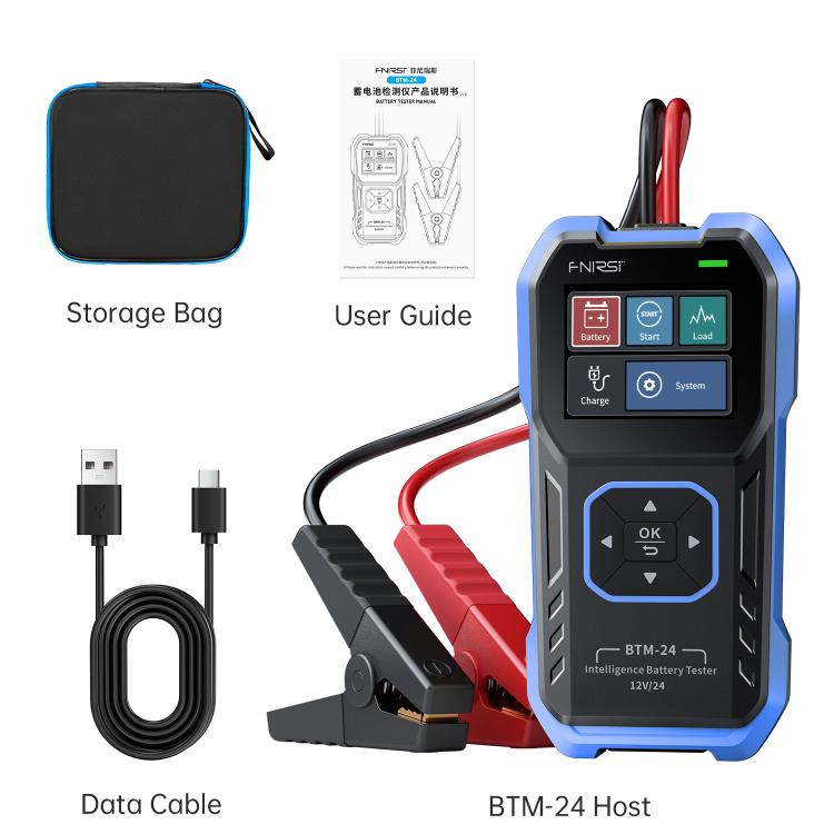 FNIRSI 12V/24V Automotive Battery Voltage And Capacity Tester - BTM-24