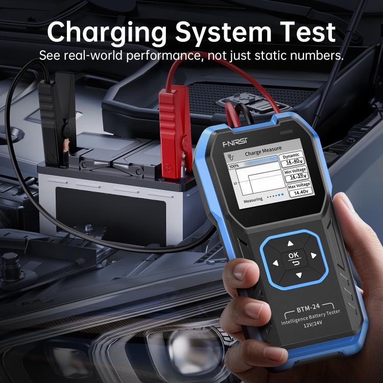 FNIRSI 12V/24V Automotive Battery Voltage And Capacity Tester - BTM-24