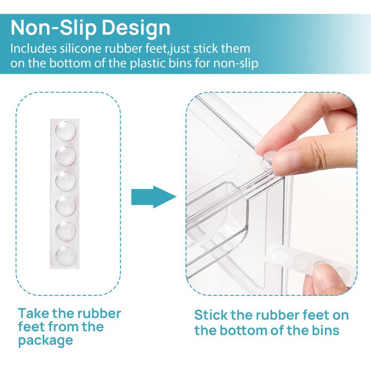 4pcs Tall Openwork Desktop Storage Box Drawer-Style Stackable Transparent Plastic Cosmetic Organizer