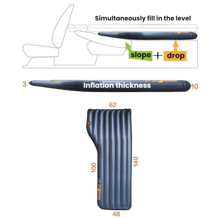 MengFangZhou Car Inflatable Bed Trunk Ramp Raising Mat - Z7