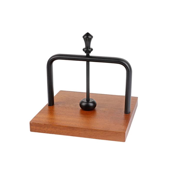 Wooden Napkin Holder Standing Tissue Paper Dispenser for Restaurant, Cafe, Kitchen Flat Black