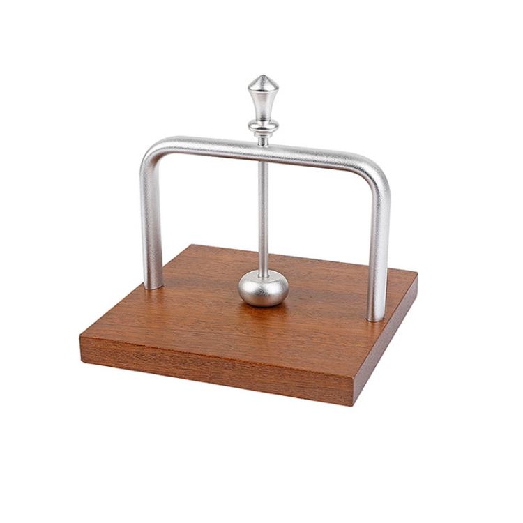 Wooden Napkin Holder Standing Tissue Paper Dispenser for Restaurant, Cafe, Kitchen Flat Silver