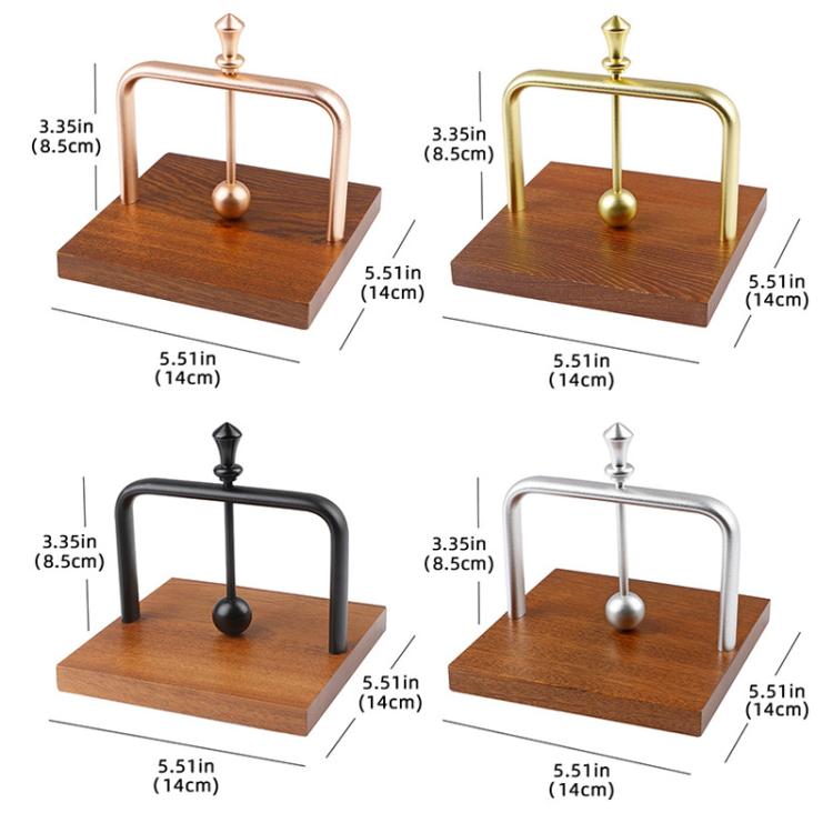 Wooden Napkin Holder Standing Tissue Paper Dispenser for Restaurant, Cafe, Kitchen Round Silver