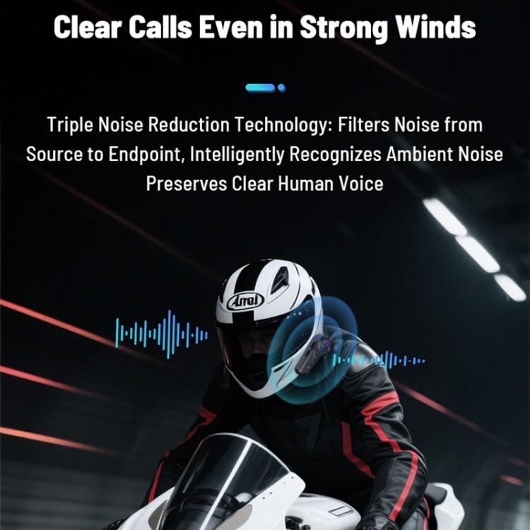 Motorcycle Helmet Waterproof Wireless Bluetooth Earphone - LX3