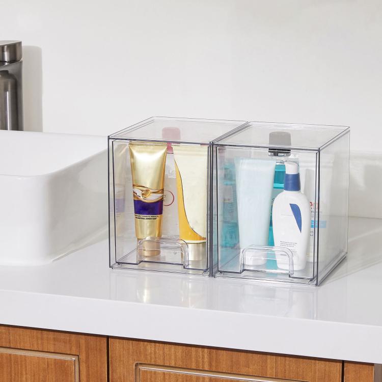 Wide+2 Tall+2 Small Perfume Storage Rack Desktop Dust-Proof Cosmetic Organizer