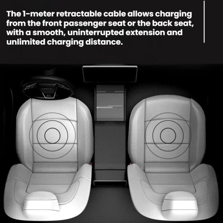 Car Central Charging Docking Station For Tesla 2025+ Model Y Juniper / 2024+ Model 3 Highland