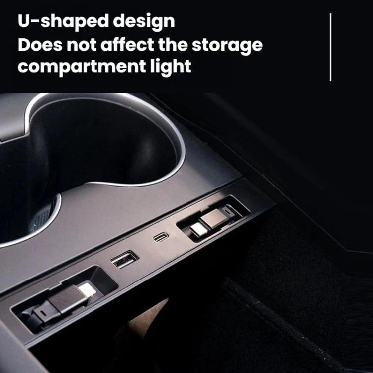Car Central Charging Docking Station For Tesla 2025+ Model Y Juniper / 2024+ Model 3 Highland