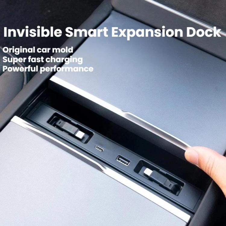 Car Central Charging Docking Station For Tesla 2025+ Model Y Juniper / 2024+ Model 3 Highland