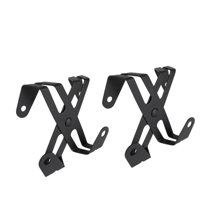 2pcs /Pack Frameless Shower Glass Door Hook Stainless Steel Towel Hanger for Bathroom and Shower Room T3-1 Black