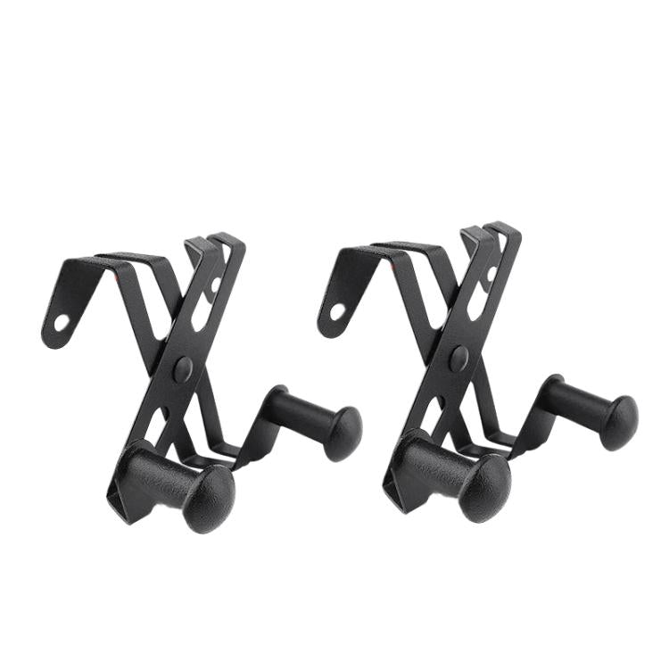 2pcs /Pack Frameless Shower Glass Door Hook Stainless Steel Towel Hanger for Bathroom and Shower Room T3-3 Black