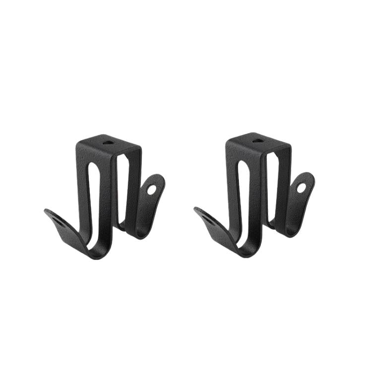 2pcs /Pack Frameless Shower Glass Door Hook Stainless Steel Towel Hanger for Bathroom and Shower Room T3-4 Black