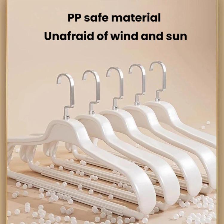 5pcs Household Wide-Shoulder Non-Mark Anti-Bump Hanger Non-Slip Coat Hanger, Style: Man Grey