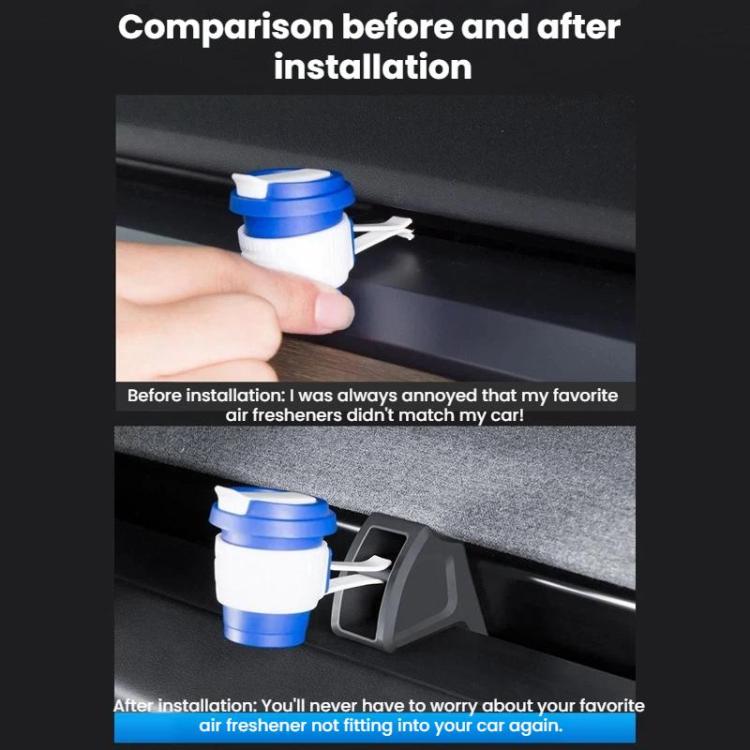 Car Vent Clip Mount Bracket For Tesla 2025+ Model Y Juniper / 2024+ Model 3 Highland - Black