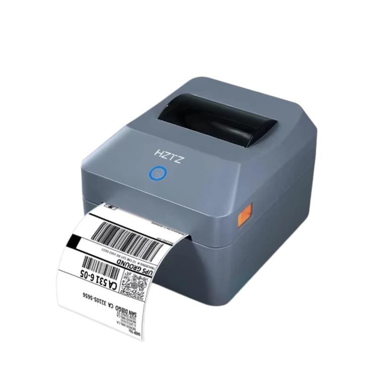 HZTZ T40 USB+Bluetooth 4-Inch Thermal Label Printer for Shipping, Barcode & Packaging Labels 25-100mm Print Width, EU Plug