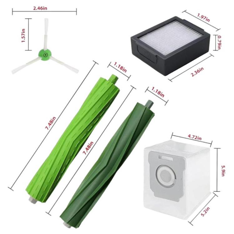 25pcs /Set Sweeping Robot Accessories For iRobot Roomba i7 / i7+ / i3 / E5 / i3+ / i4 / i6 / i6+ / i8 / i8+