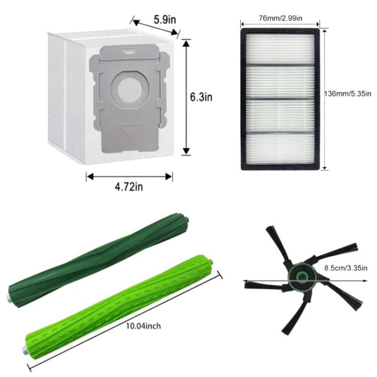 18pcs /Set For iRobot Roomba S9 / S9+ / S9 Plus Sweeping Robot Accessories
