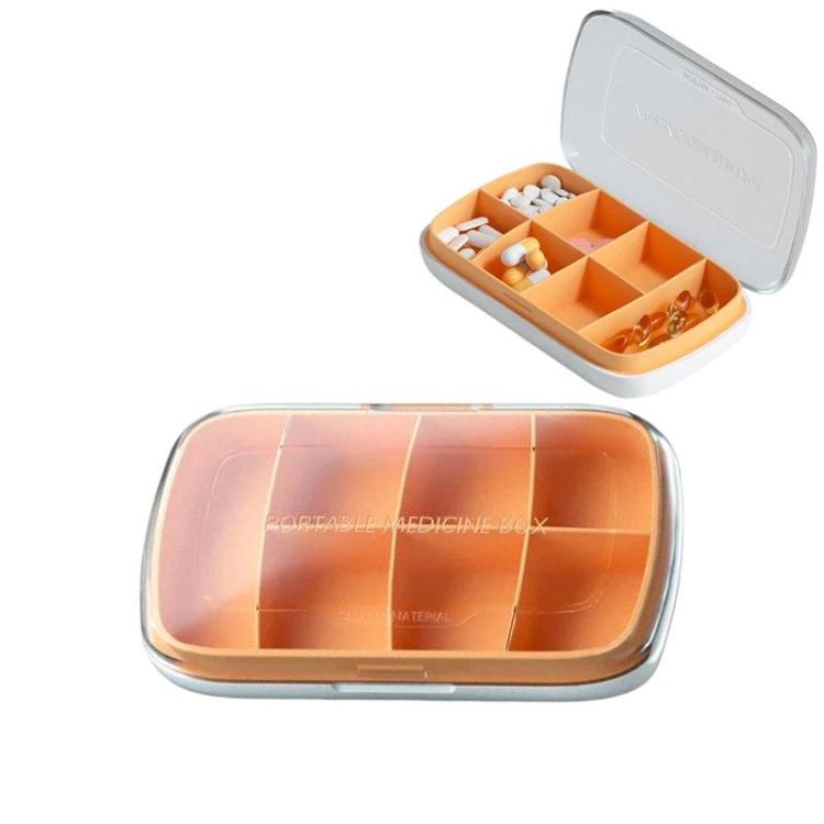 Portable Snap Seal Pill Box Large Capacity Waterproof Pill Organizer