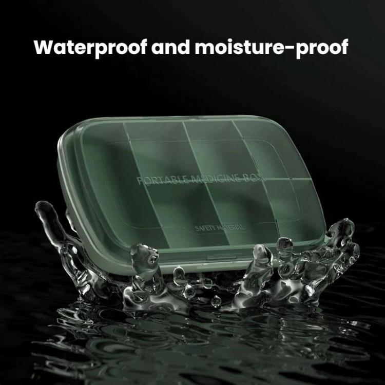Portable Snap Seal Pill Box Large Capacity Waterproof Pill Organizer