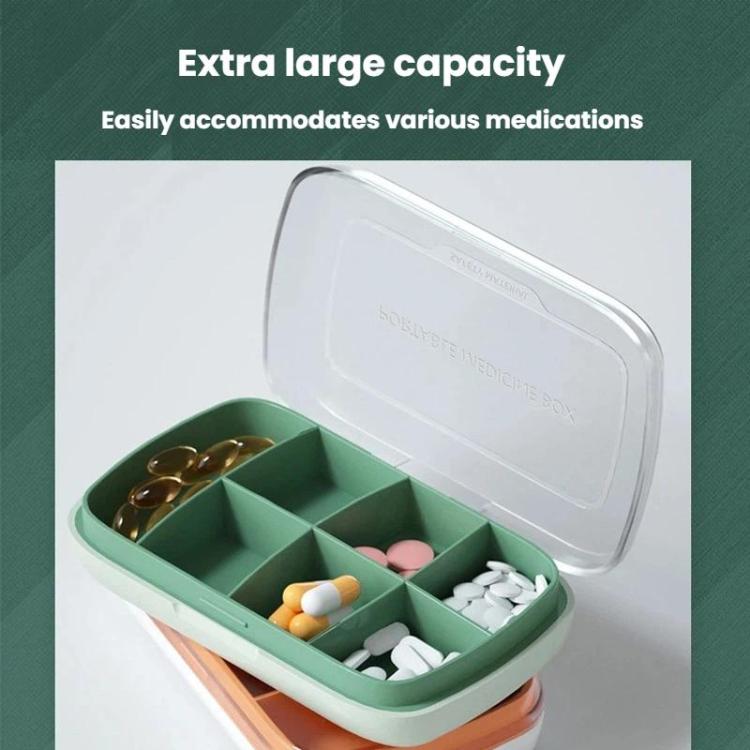Portable Snap Seal Pill Box Large Capacity Waterproof Pill Organizer