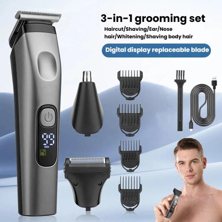 3 In 1 Multi-Function Electric Hair Clipper Home Use Trimmer Shaver Nose Hair Trimmer