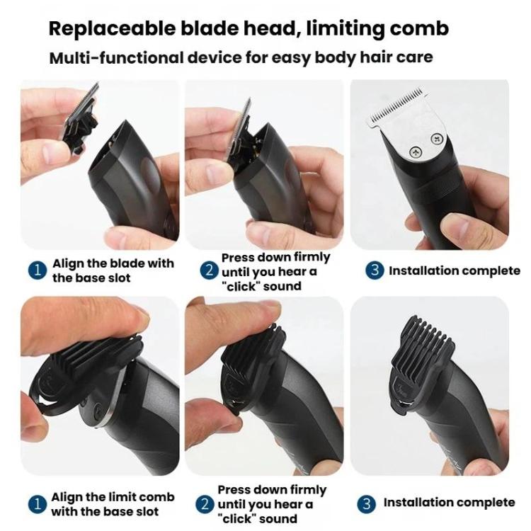 3 In 1 Multi-Function Electric Hair Clipper Home Use Trimmer Shaver Nose Hair Trimmer