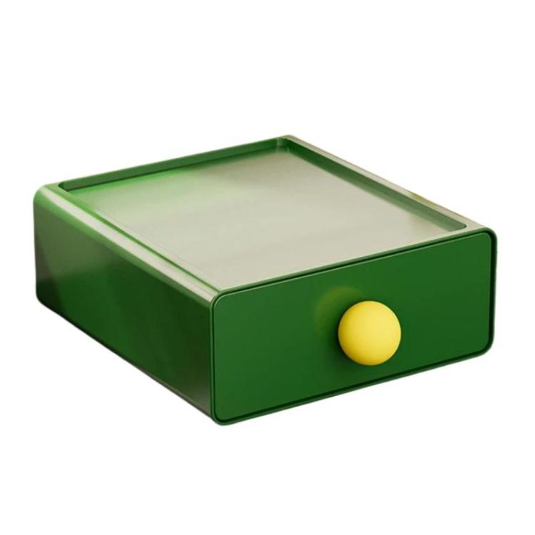 Large Capacity Desktop Sundries Storage Box Stackable Drawer-Type Organizer
