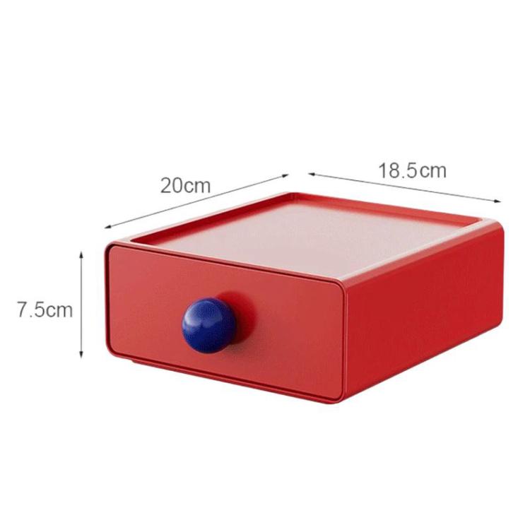 Large Capacity Desktop Sundries Storage Box Stackable Drawer-Type Organizer
