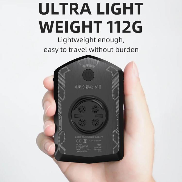 CYCLAMI RVL01 Night Cycling Light Daytime Warning Light Road Bike Flashing Light With Integrated Computer Mount
